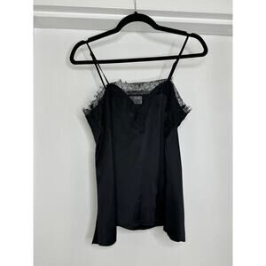 Cami NYC Silk Black Lace Tank Size Small